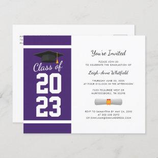 Graduation 2024 Purple Party Invitation