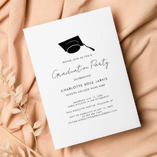 Graduation 2024 Script Elegant Grad Party Invitation