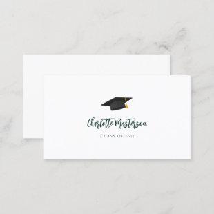 Graduation 2024 Script Grad Name Business Card