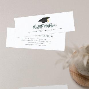 Graduation 2024 Script Grad Name Calling Mini Business Card