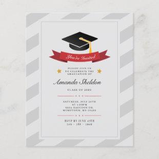 Graduation 2024 Silver Grad Party Invitation