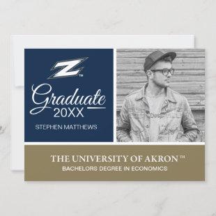 Graduation Akron Z Logo Invitation