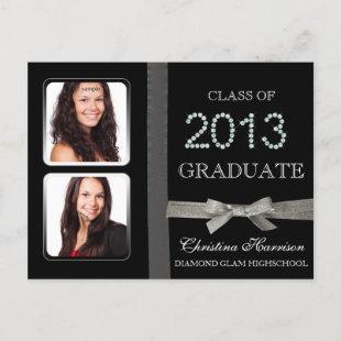 Graduation Announcement Class of 2013 Glitz Glam