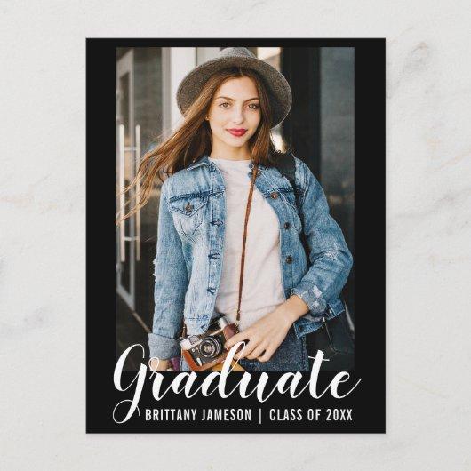 Graduation Announcement | Modern Photo Postcard