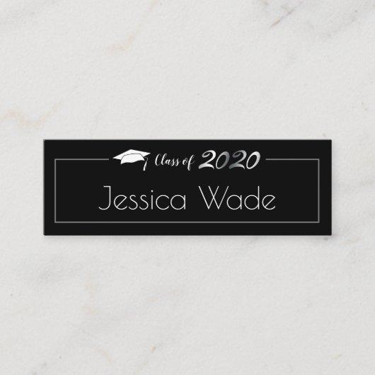 Graduation Announcement Name Card Class of 2020