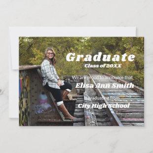 Graduation Announcement Photo Template Personalize