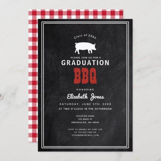 Graduation Backyard BBQ Party Invitation