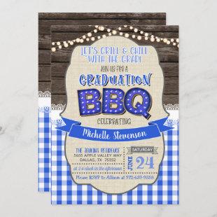 Graduation BBQ Party Invitation - Grill & Chill BG