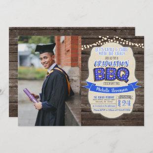 Graduation BBQ Party Invitation - Grill & Chill BP