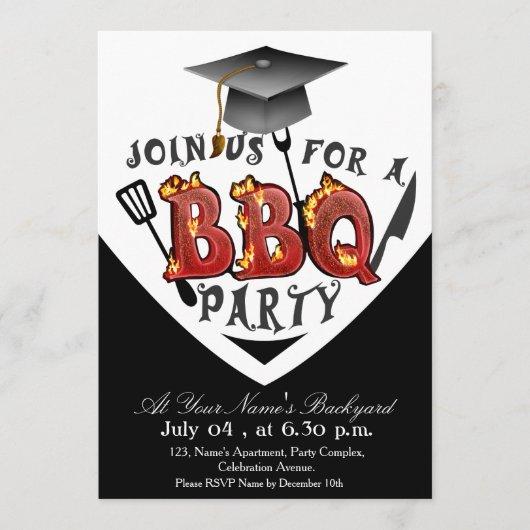 Graduation BBQ party invitations
