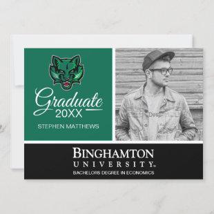 Graduation Binghamton Bearcats Logo Invitation