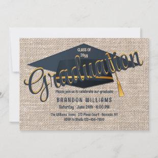 Graduation Cap Invitation