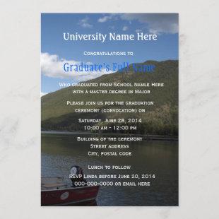 Graduation ceremony (convocation) invitations