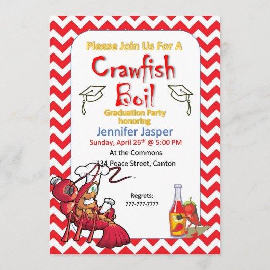 Graduation Crawfish Boil Party Invitation