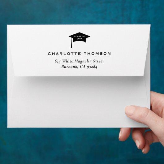 Graduation Custom Return Address 5x7 Envelopes