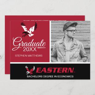 Graduation Eastern Washington Eagle Logo Invitation