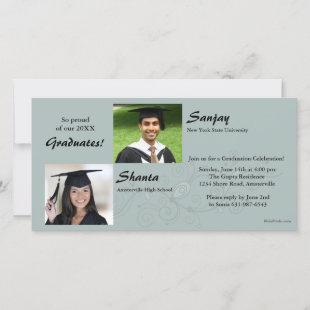 Graduation Flourish Photo Card
