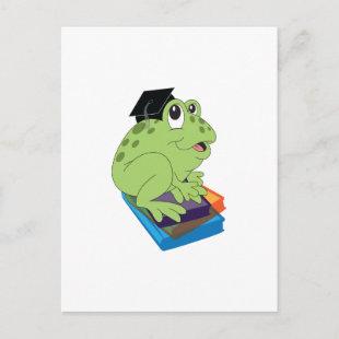 Graduation Frog Announcement Postcard