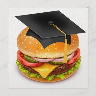 Graduation Hamburger Invitation