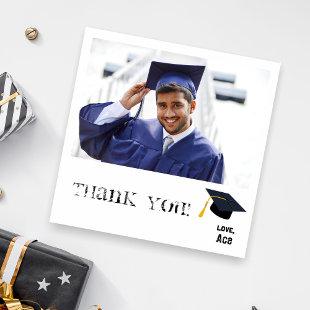 Graduation Hat Instant 1-2 Photo & ThankYou Card B