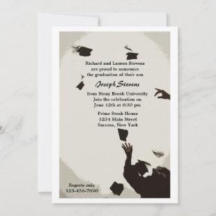 Graduation Hat Toss Invitation
