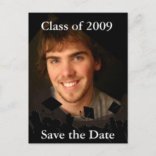 Graduation Invitation-Change Background/Font Color Announcement Postcard