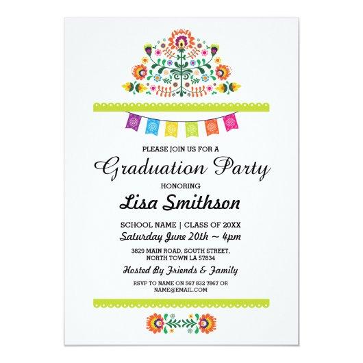 Graduation  Party Fiesta Mexican Invite
