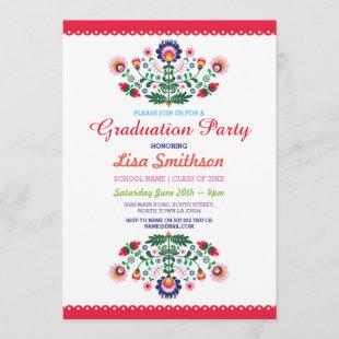Graduation Invitation Party Fiesta Mexican Invite