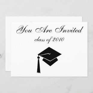 Graduation Invitations with Custom Date