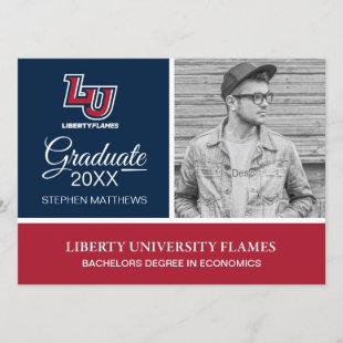 Graduation | Liberty Flames Letters Invitation