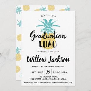 Graduation Luau Graduation Party Open House Invitation