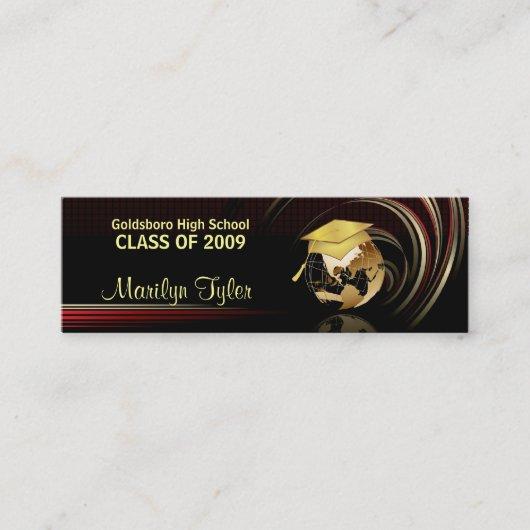 Graduation Name Cards - Class of 2009 - Gold