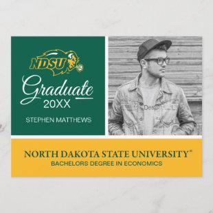 Graduation | North Dakota State Bison Head Invitation