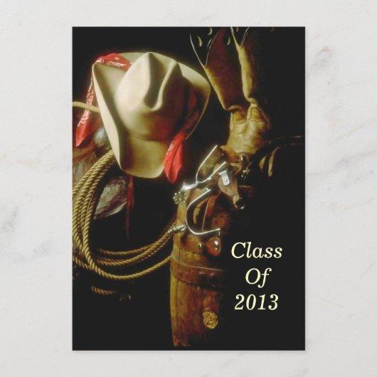 Graduation Party 2013 Hosting Western Theme Party Invitation