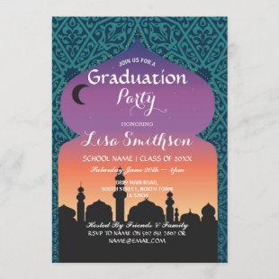 Graduation Party Arabian Nights Moroccan Invite