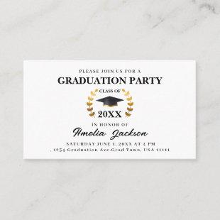 Graduation Party Class of 2023 Insert Card
