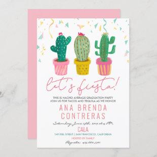 Graduation Party Fiesta Cactus Invitation