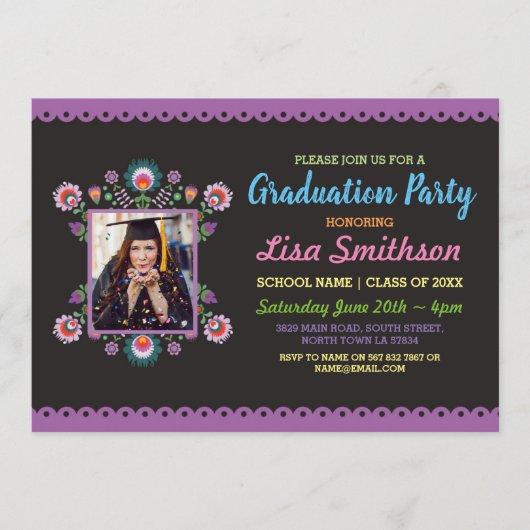 Graduation Party Fiesta Mexican Photo Graduate Invitation