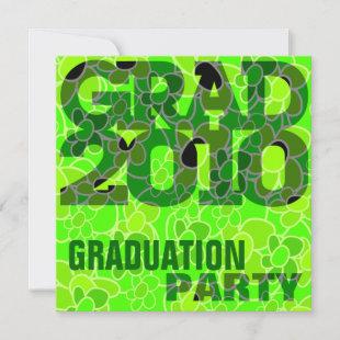 Graduation Party Go Green Invitation