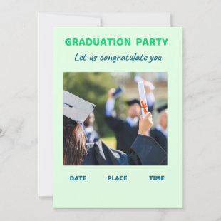 Graduation 🎓 Party 🎉  Invitation