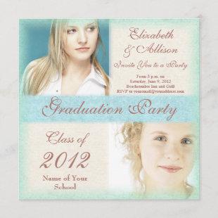 Graduation Party Invitation from Two Girls