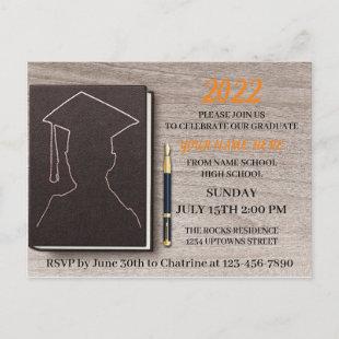 Graduation Party Invitation Postcard