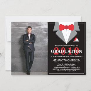 Graduation Party Invitation, Tuxedo Invitation
