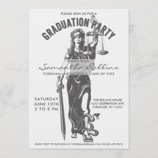 Graduation Party Invitations | Lady Justice