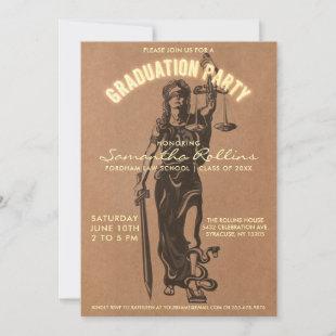 Graduation Party Invitations | Lady Justice