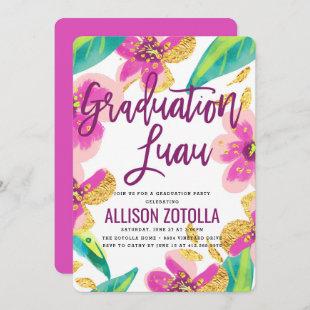 Graduation Party Luau Tropical Party Invitation