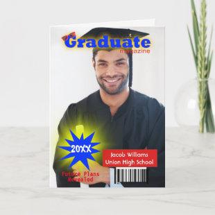 Graduation Party Magazine Cover Invite