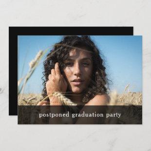 Graduation Party Postponed Photo Card