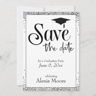 Graduation Party Save the Date Magnetic Card