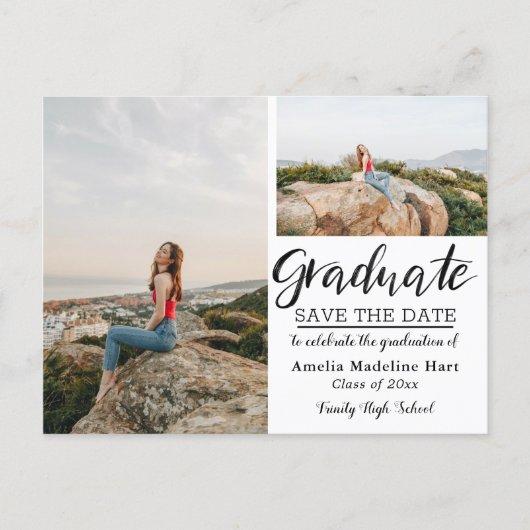 Graduation Party | Save The Date Multi Photo Announcement Postcard